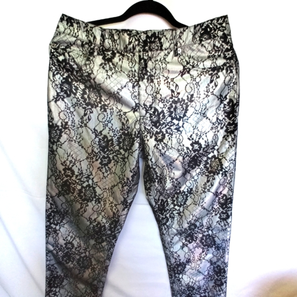 Forever 21 Black Lace Overlay Pants